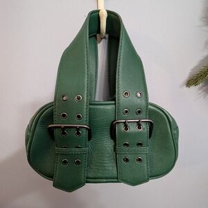 Free People Forest Green Mini Bag
